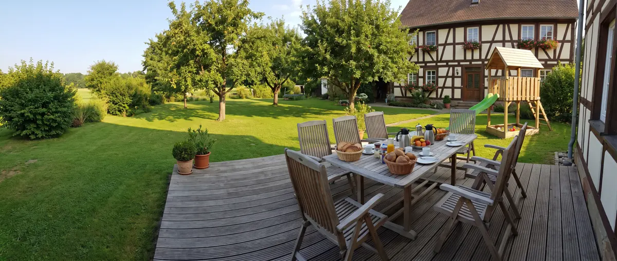 Ferienhaus mit Garten